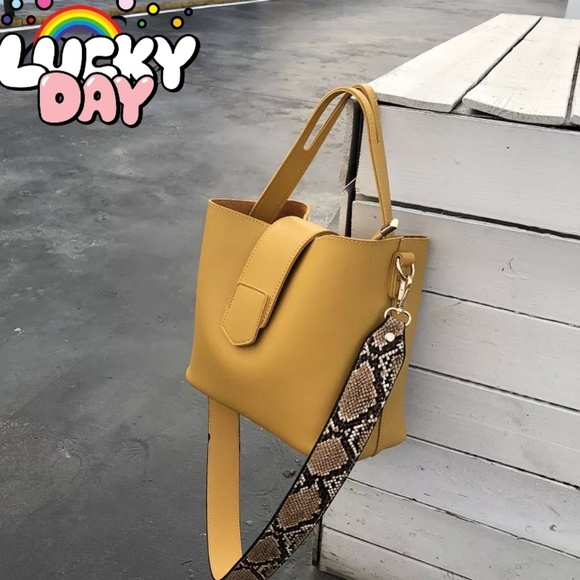 VENICE 2pc/set Leather Shoulder Crossbody Purse - Picture 7 of 8